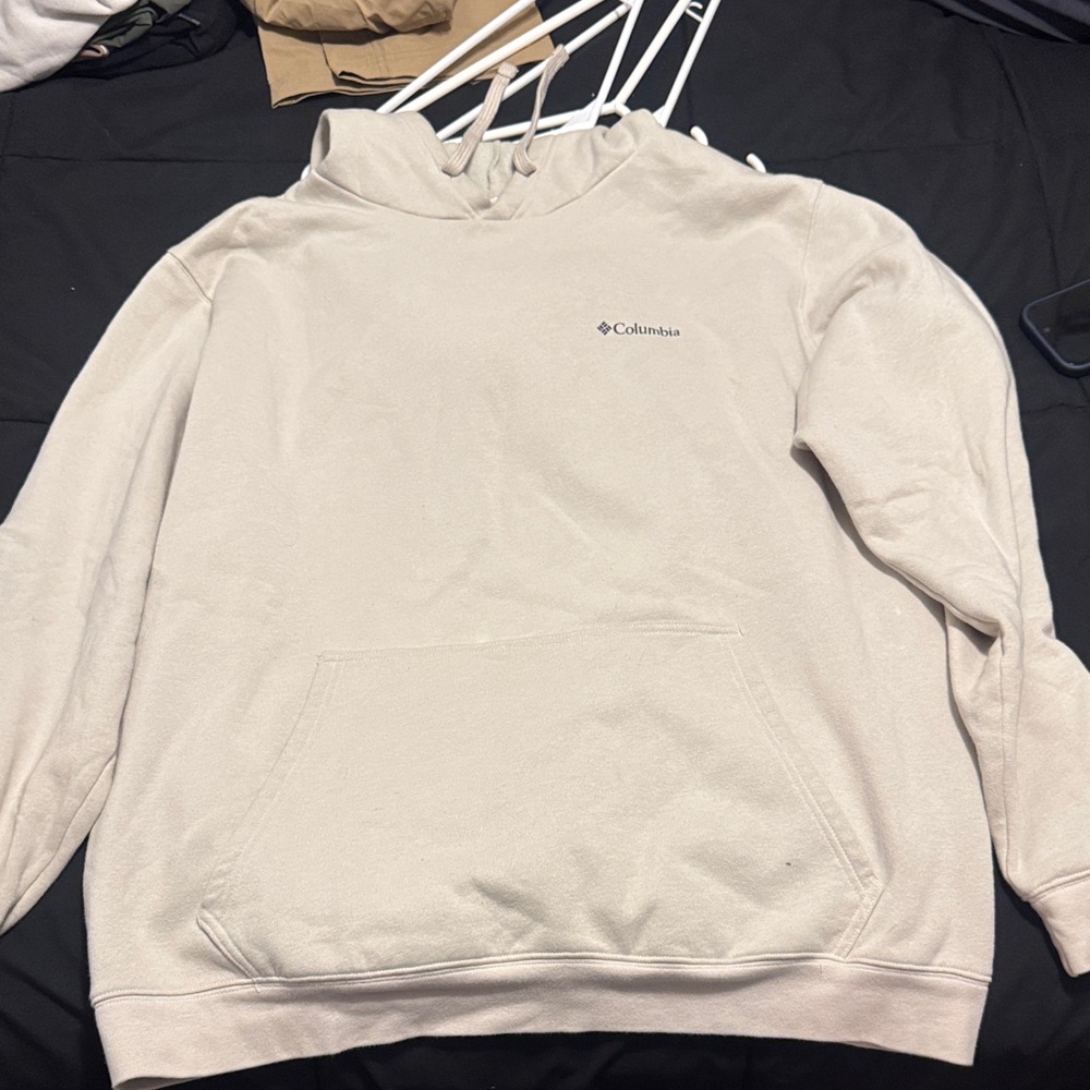 Columbia Men's Light Cream Pullover Hoodie